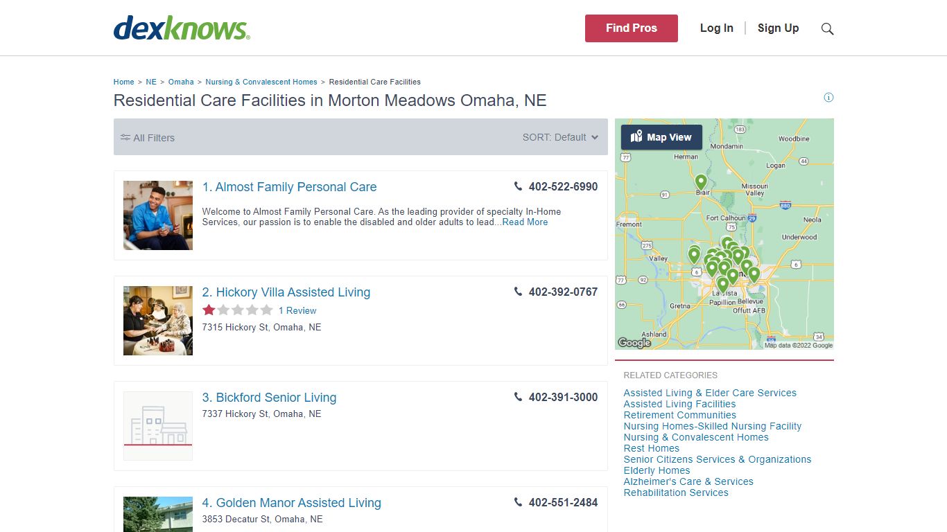 Residential Care Facilities in Morton Meadows Omaha, NE - dexknows.com